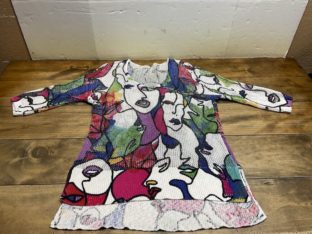 Joseph Ribkoff Abstract Print Tunic Top Multicolour Knit